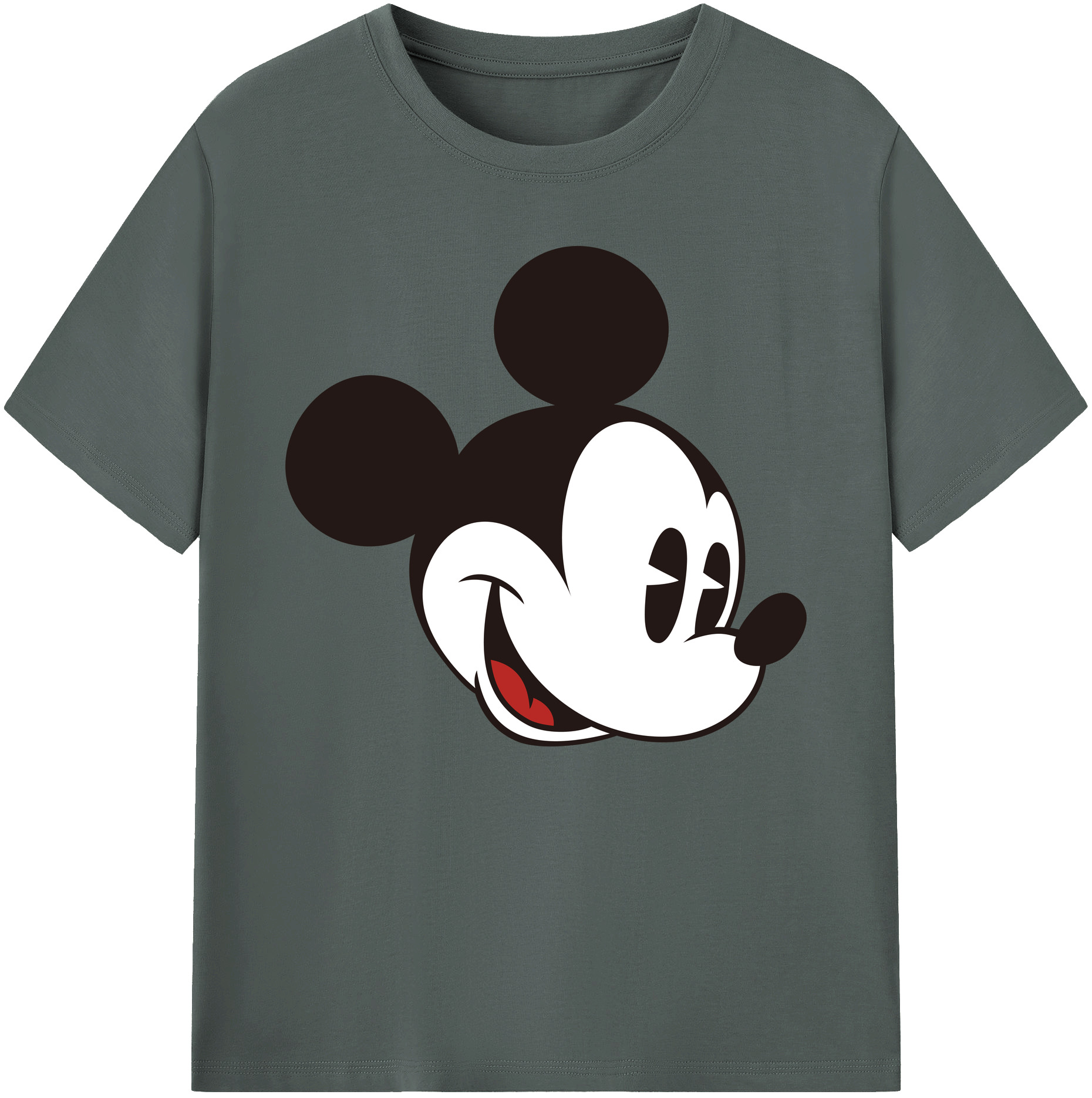 ミッキーマウス Mickey Mouse 綿100％ メンズ半袖Tシャツ｜肌触りやわらか＆通気性
